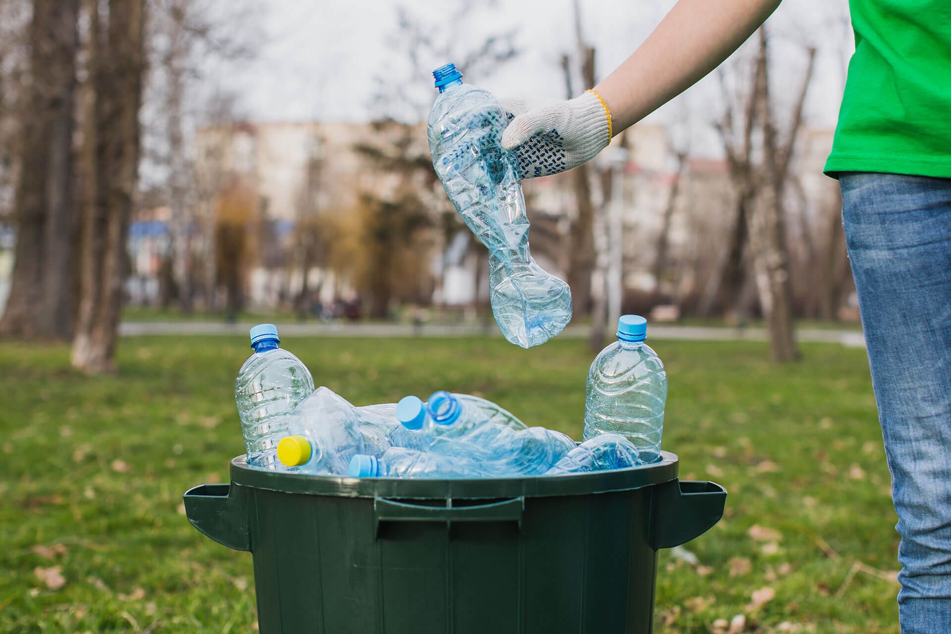 Recycling plastic bottle