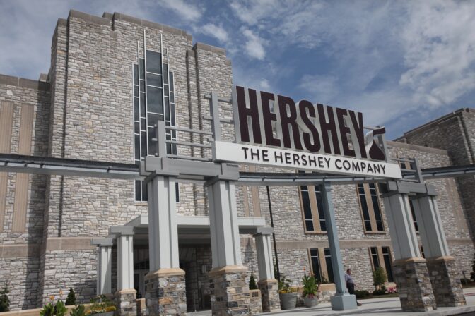 The Hershey Company's 19 East Office had its grand opening on Aug. 6, 2015. Utilizing aspects of the original chocolate factory as art, the new, modern interior is the home to the Global Shared Services, Global Marketing, Global Knowledge and Insights divisions of the company.  JULIA HATMAKER | jhatmaker@pennlive.com